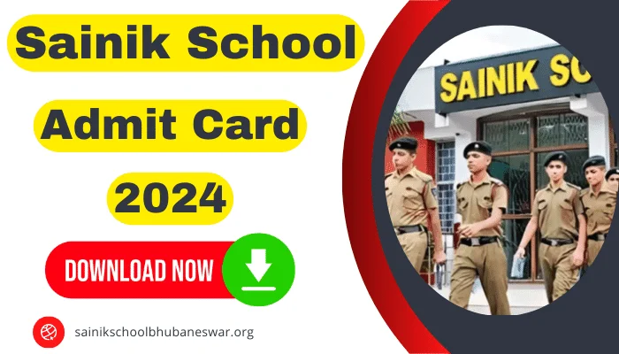 Sainik School Admit Card 2024 download class 6 & 9