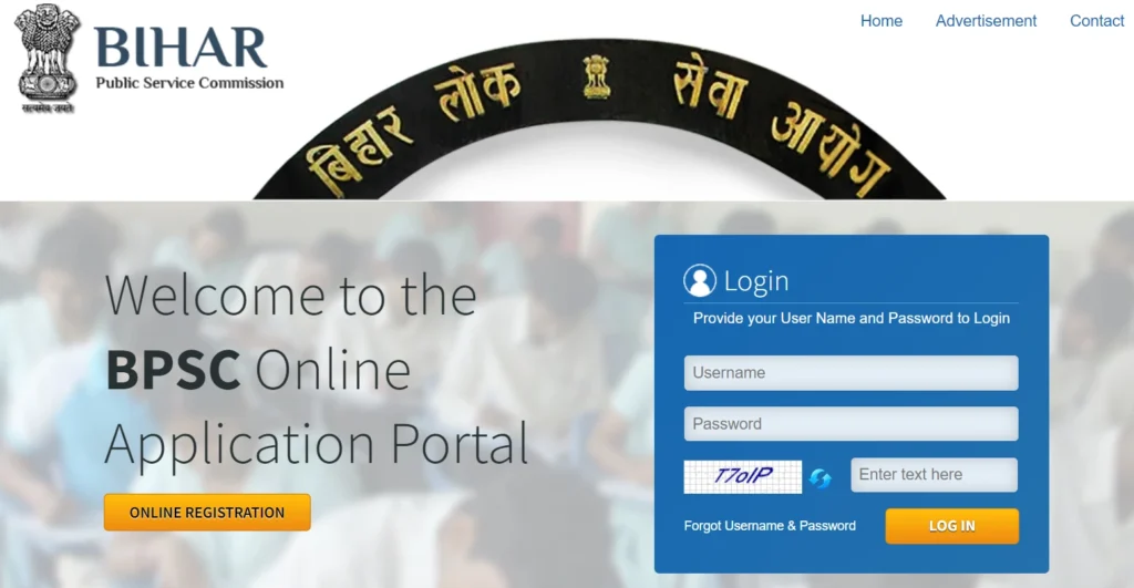 BPSC Online Registration