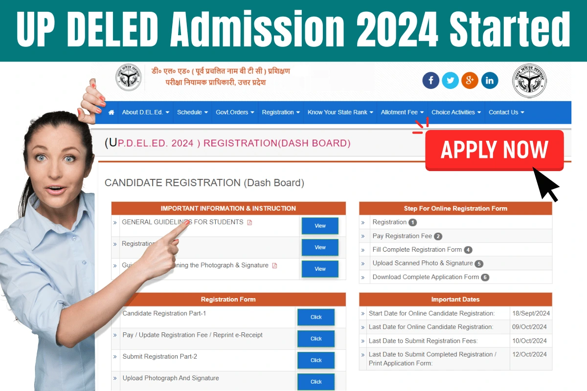 UP DELED Admission 2024 Notification Out- Apply Online Started