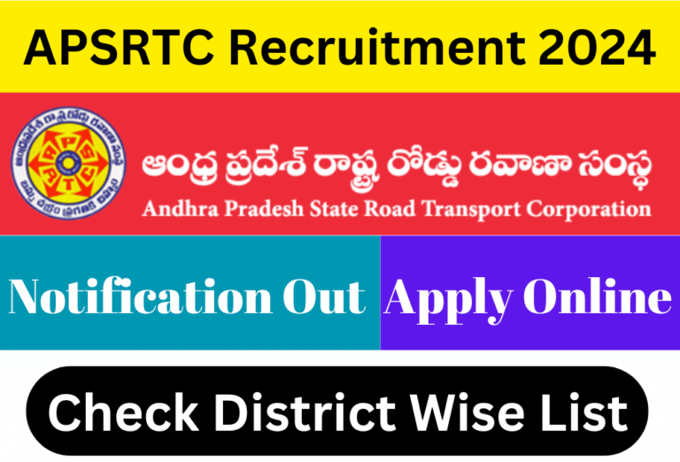  APSRTC Recruitment 2024 Apply Online for 606 Apprentice Jobs @apsrtc.ap.gov.in