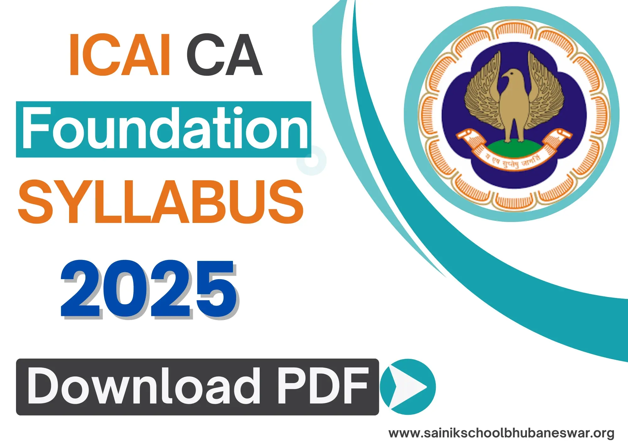 CA Foundation Syllabus 2025 Out, Download New Scheme Syllabus PDF and Subjects Wise Topics