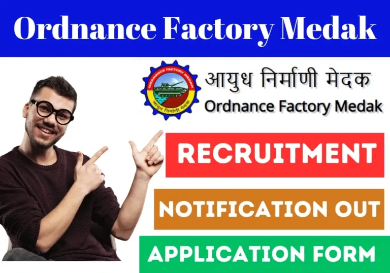 Ordnance Factory Medak Recruitment 2024 OFMK Notification Out for 86 Junior Managers, Assistant, Technician Posts