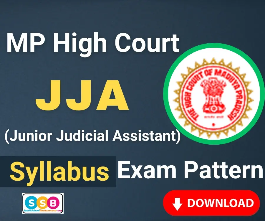 MP High Court JJA Syllabus 2024-25 PDF Download: Junior Judicial Assistant Syllabus, Exam Pattern